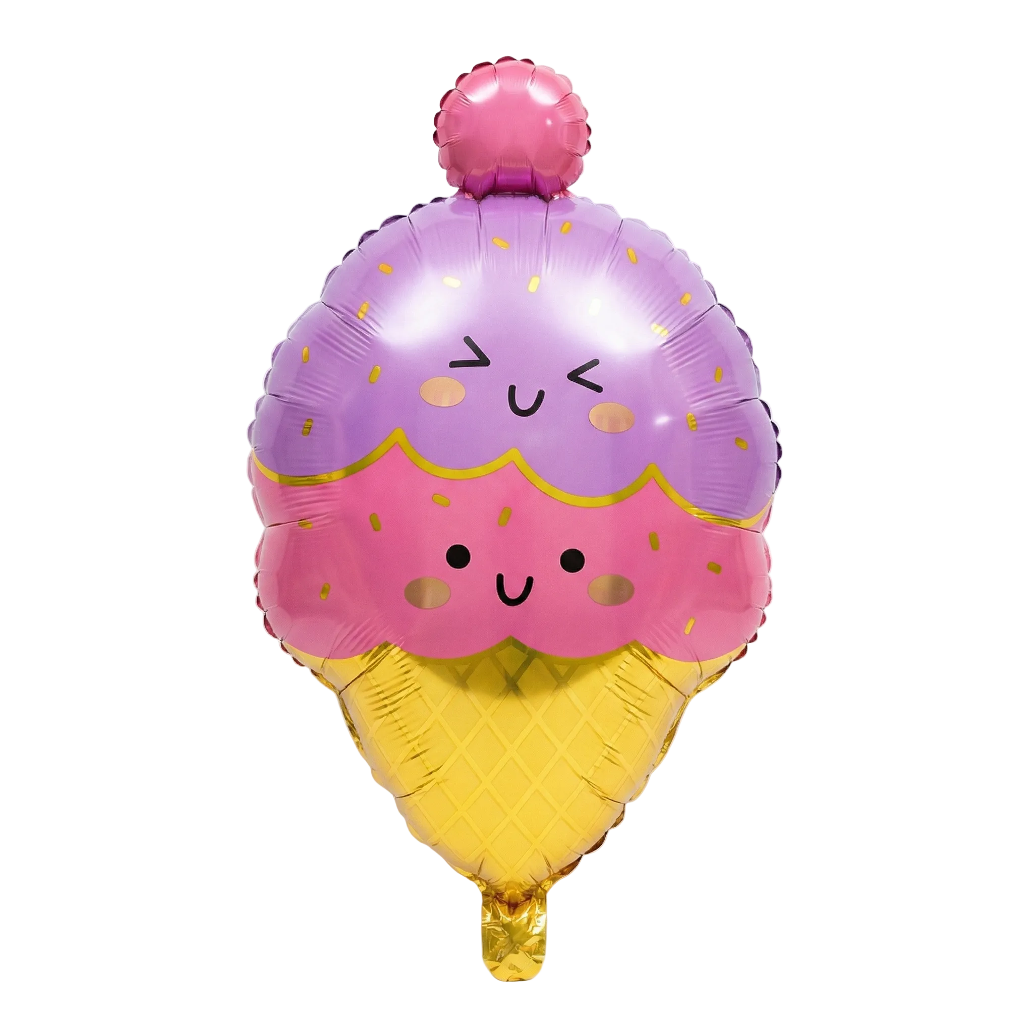 Rožnati sladoled v kornetu – folija