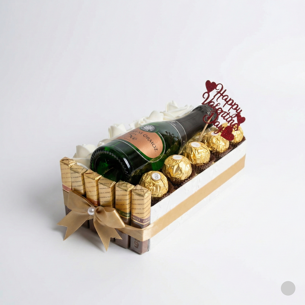 Darilni set s penino in čokolado Ferrero Rocher