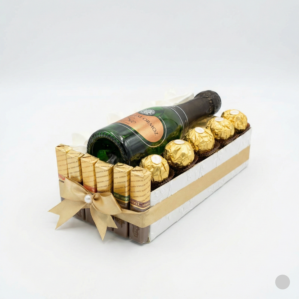 Darilni set s penino in čokolado Ferrero Rocher