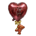 "I love you" Srček in medvedek – folija