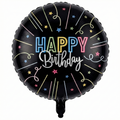 Happy Birthday črna - folija