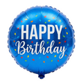 Happy Birthday temno modra - folija