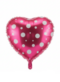 Folija Srce – Srce polka rože so belo