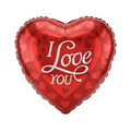 Rdeče srce "Love You" – folija