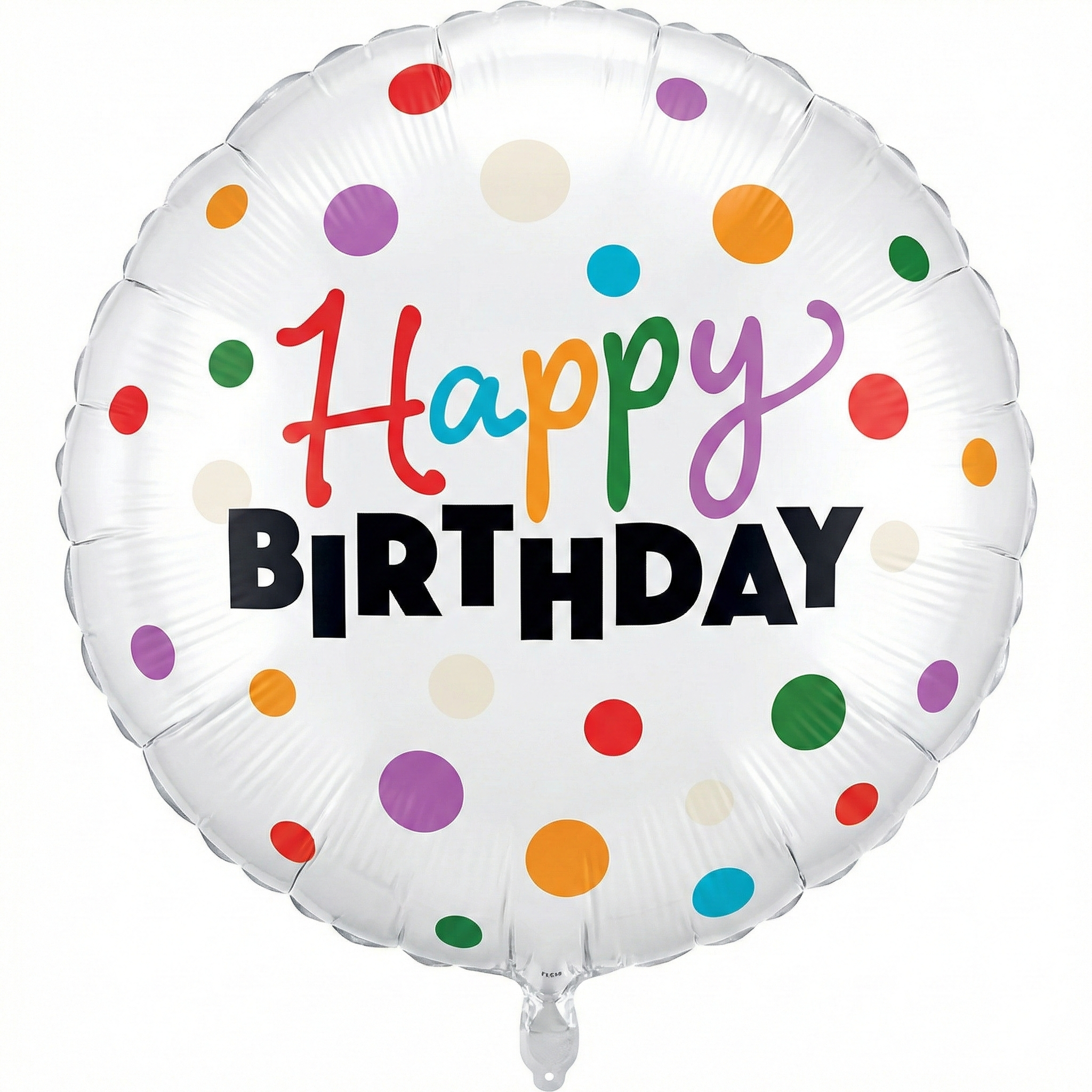 Happy Birthday barvne pike - folija